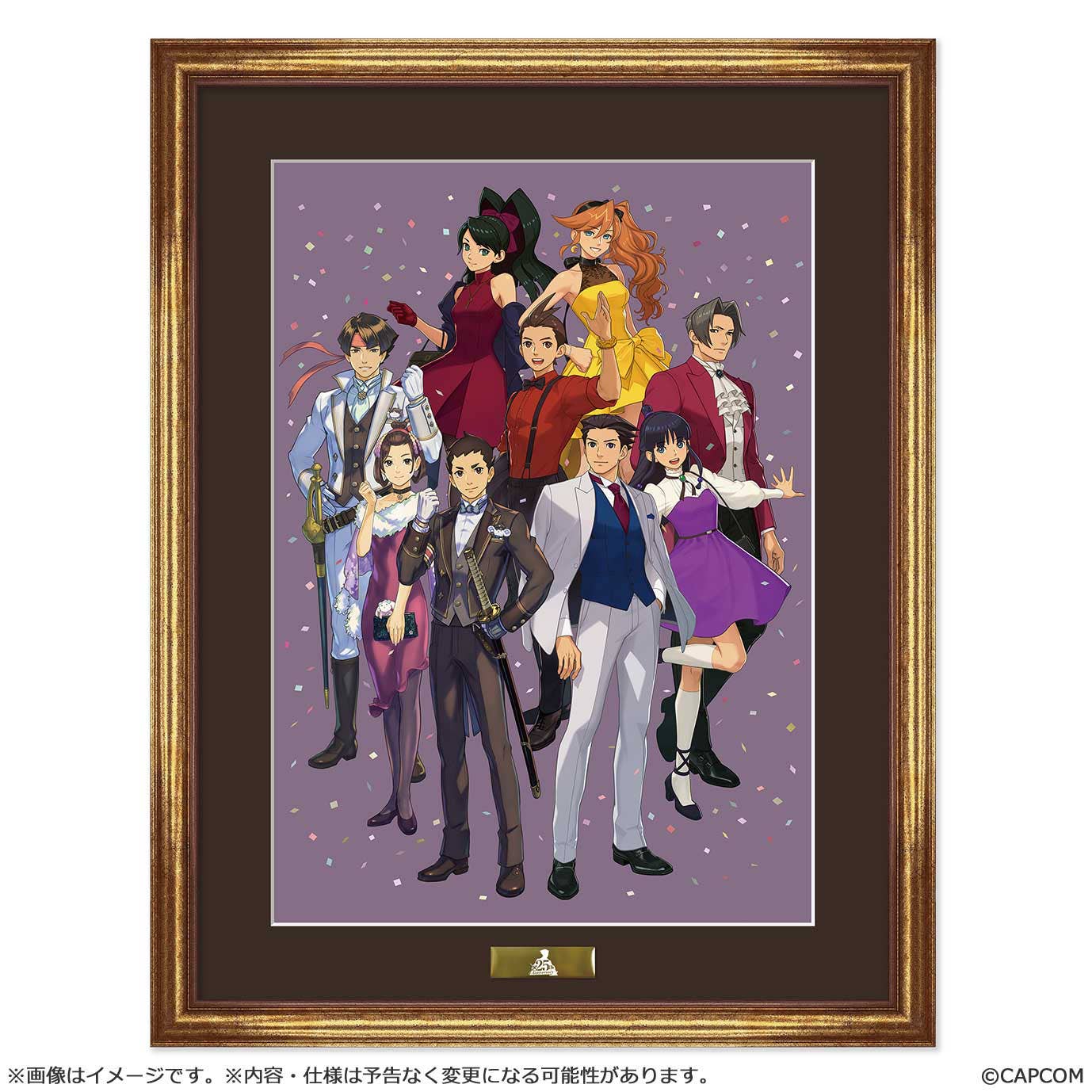 CAPCOM Poster Ace Attorney 25th Anniversary Main Visual CHARA FINE GRAPH