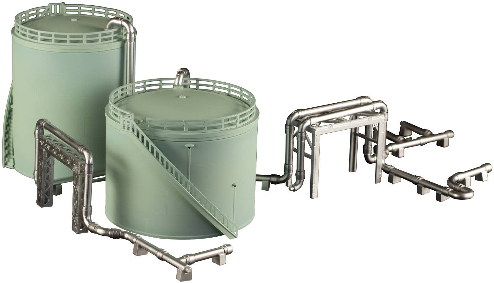 PLUM PMOA 1/150 Scale Storage Tanks Reissue Model Kit