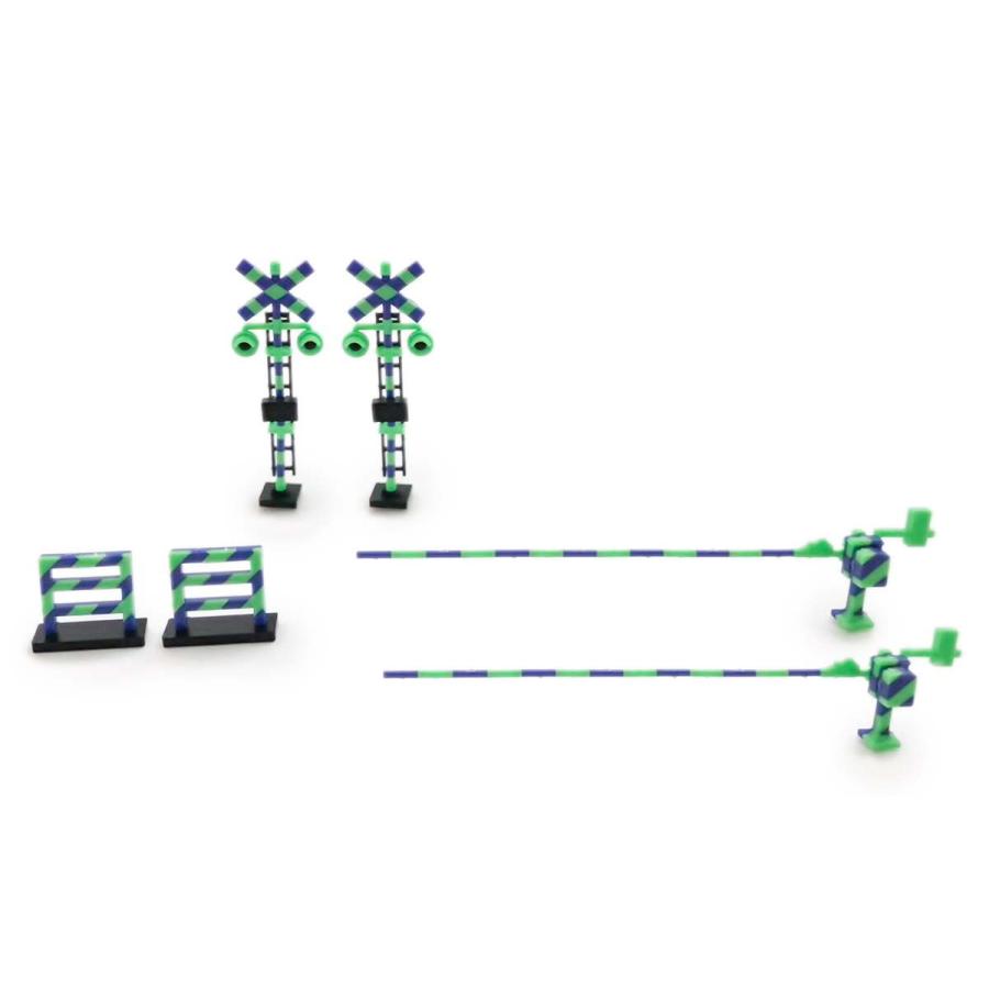 PLUM PMOA HO Railway Crossing Green×Blue Model Kit