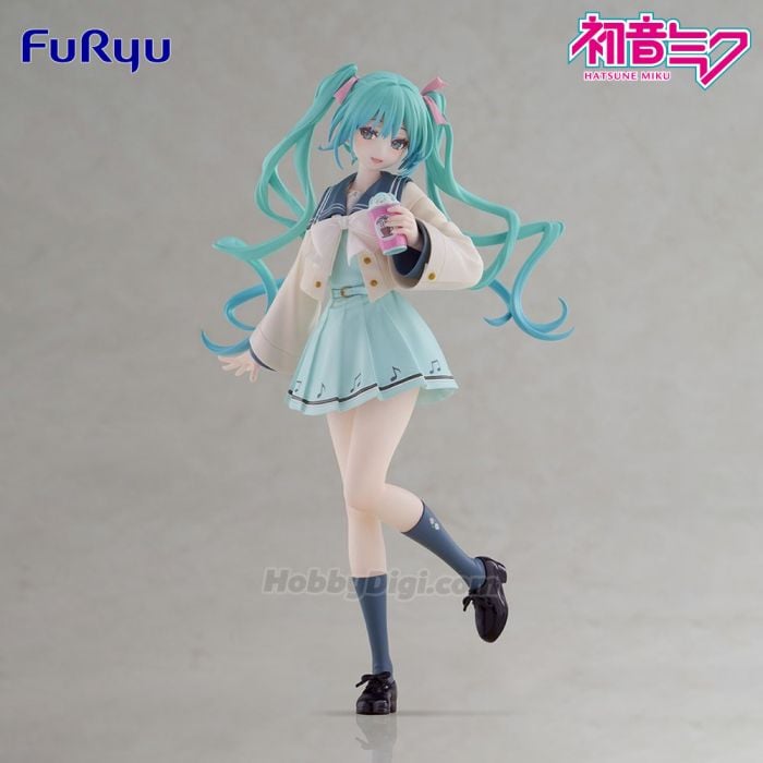 FURYU Prize Figure Hatsune Miku Sweet School Life Figure -Pure ver.-