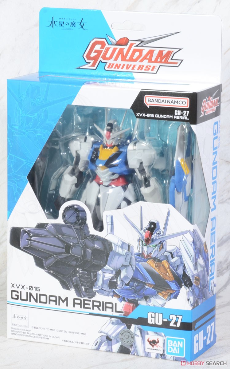 Bandai GUNDAM UNIVERSE XVX-016 GUNDAM AERIAL Mobile Suit the Witch Mercury GU-27