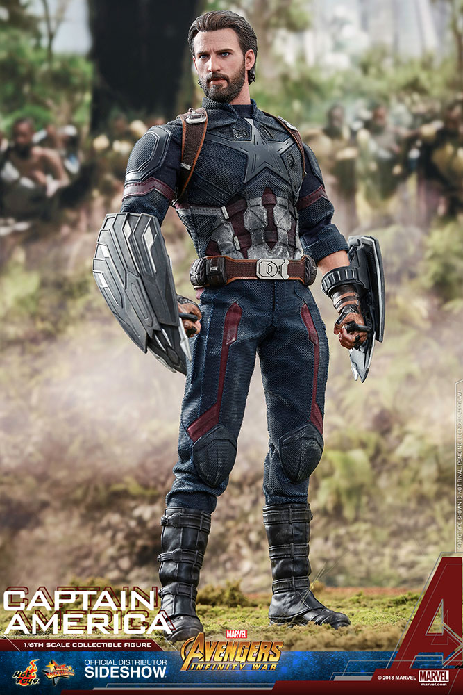 Hot Toys MMS480 Avengers 3 : Infinity War Captain America Sixth Scale Figure