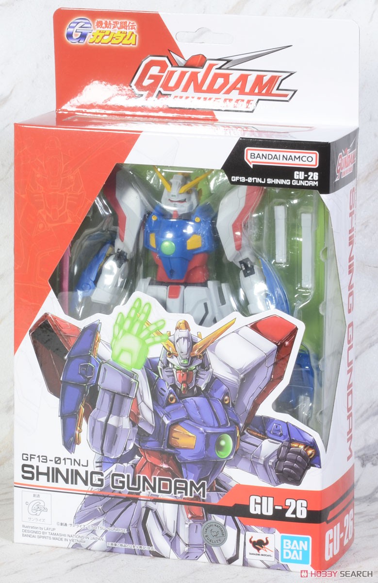 Bandai GUNDAM UNIVERSE GF13-017 NJ SHINING GUNDAM Mobile Fighter G Gundam GU-26