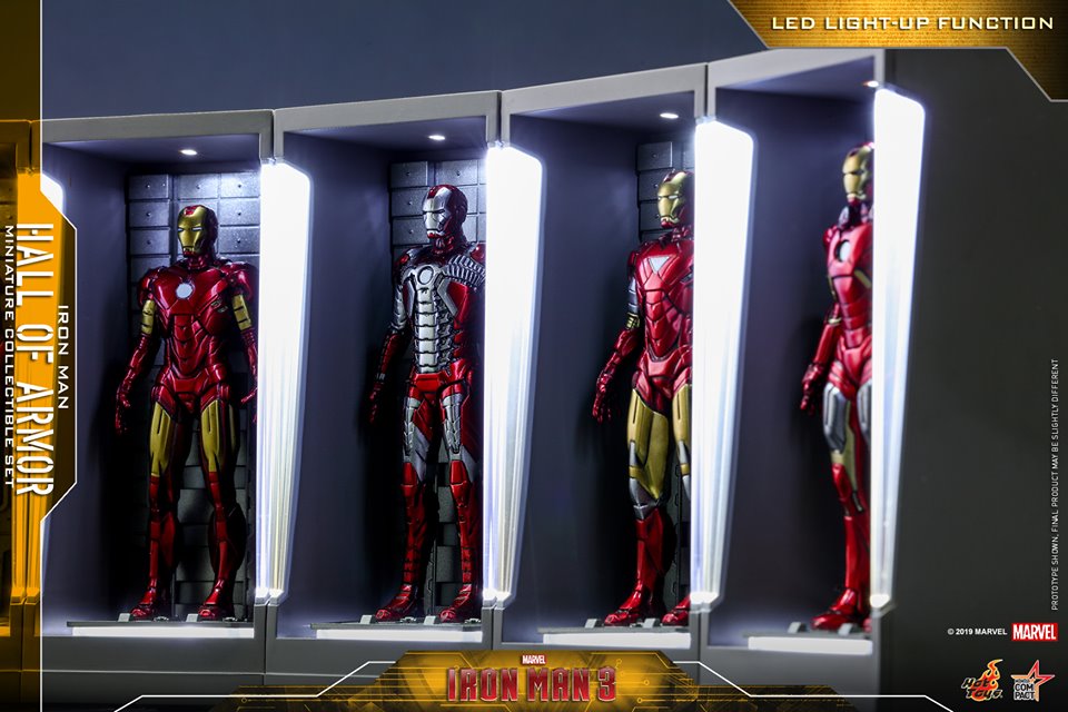 Hot Toys Marvel Iron Man 3 Hall of Armor Miniature