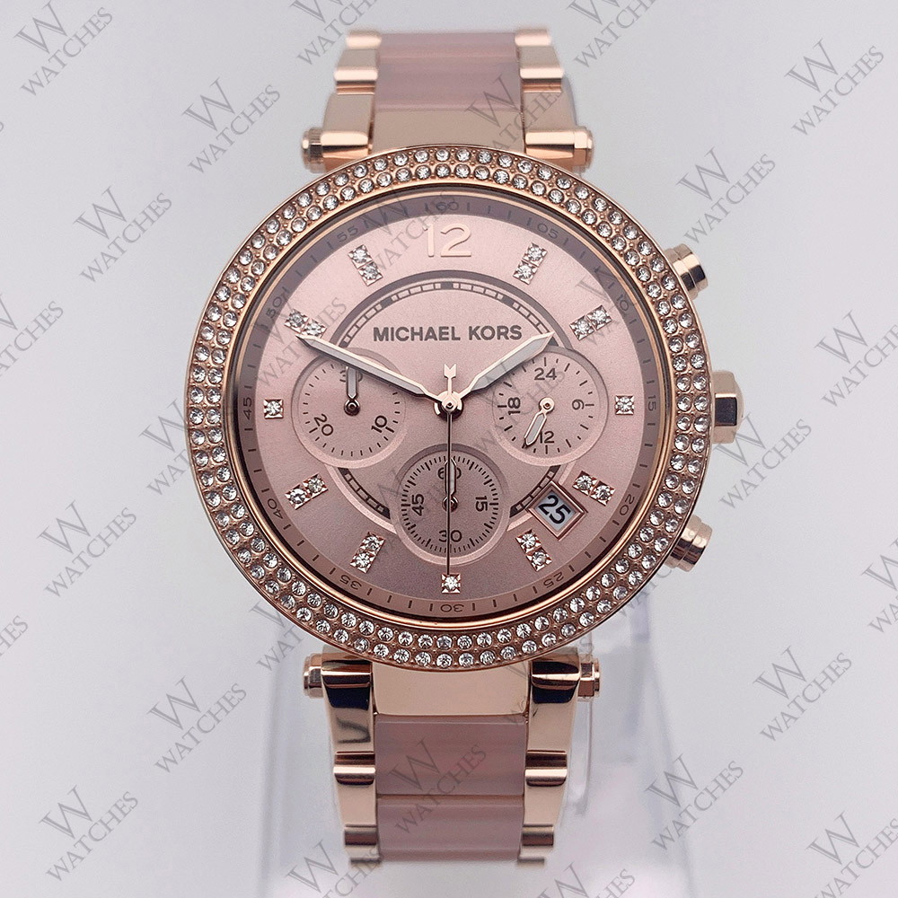 Michael Kors MK5896 Women's Parker 39mm Case Rose Gold Blush