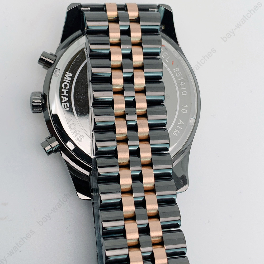 New Michael Kors MK8561 Lexington Chronograph Two-Tone Grey Quartz