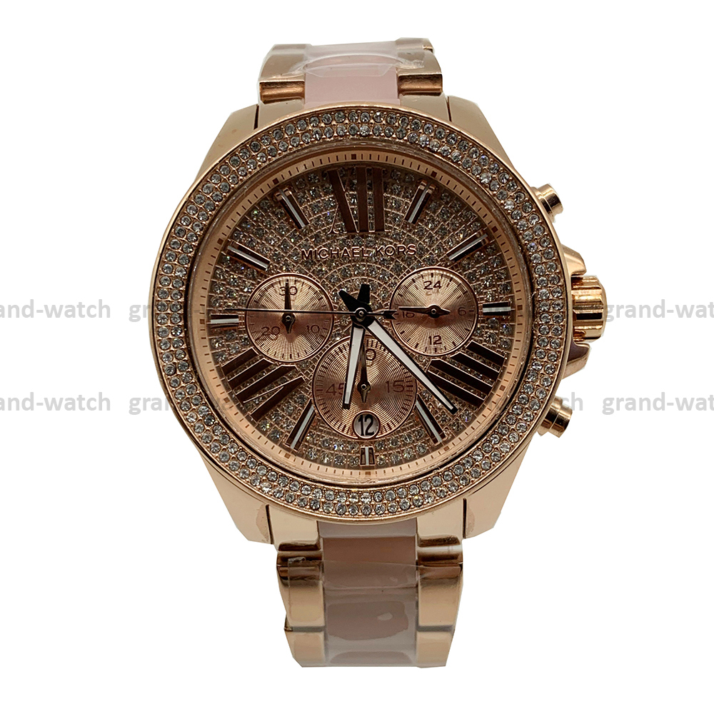 Michael Kors MK6096 Wren Rose Gold Chronograph Dial Fashion