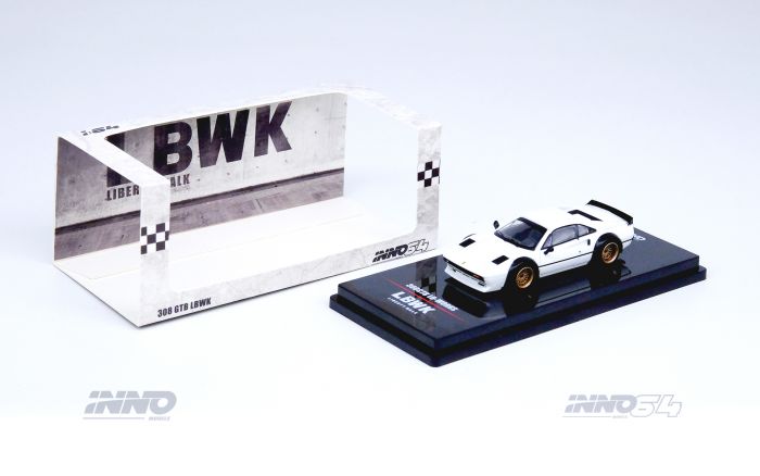 INNO64 1:64 Diecast Model Car - LBWK 308 GTB White