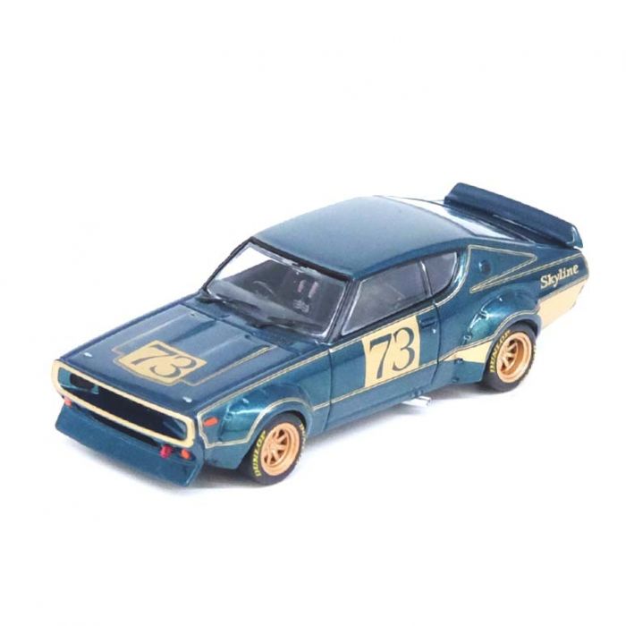 INNO64 1:64 Diecast Model Car - NISSAN SKYLINE 2000 GT-R (KPGC110) Racing Concept Green