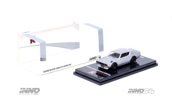 INNO64 1:64 Diecast Model Car - NISSAN SKYLINE 2000 GT-R (KPGC110) Silver
