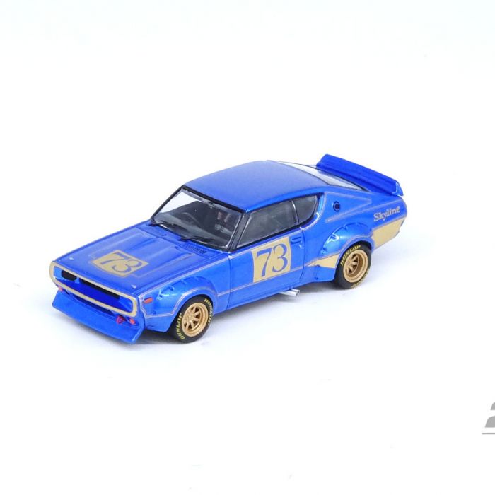 INNO64 1:64 Diecast Model Car - NISSAN SKYLINE 2000 GT-R (KPGC110) Racing Concept Blue