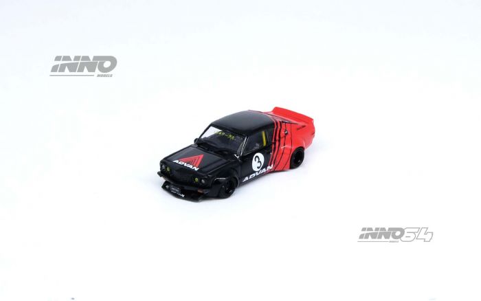 INNO64 1:64 Diecast Model Car - LBWK MAZDA RX3 SAVANNA  (ADVAN LIVERY)
