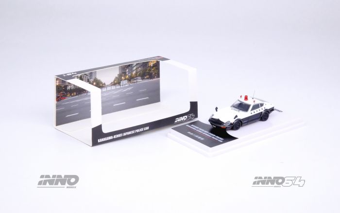 INNO64 1:64 Diecast Model Car - NISSAN FAIRLADY 240ZG (HS30) JAPANESE POLICE CAR