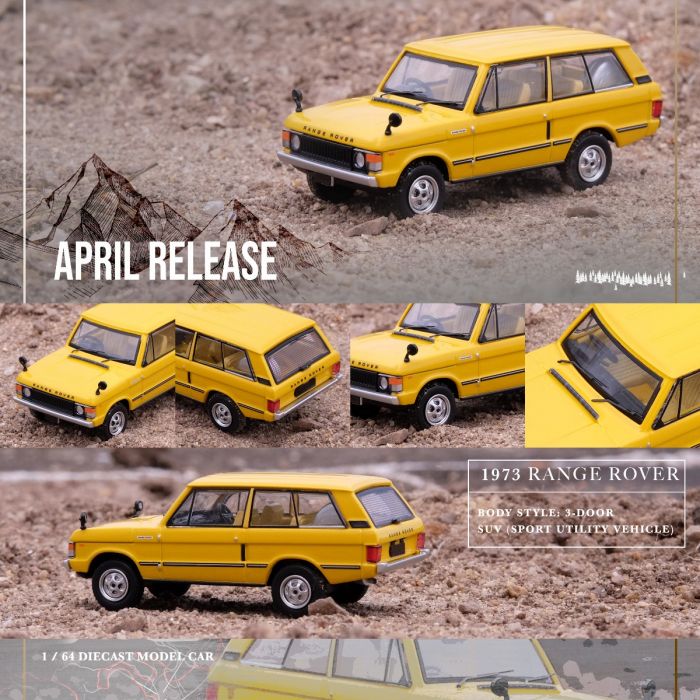 INNO64 1:64 Diecast Model Car - RANGE ROVER (CLASSIC) Sanglow Yellow