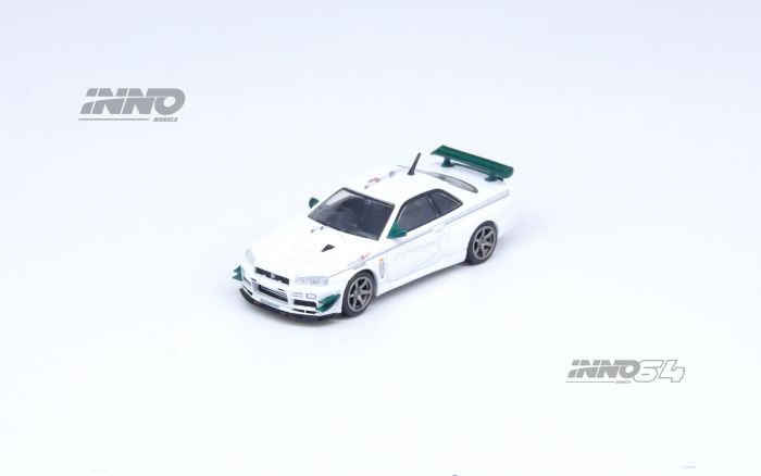 INNO64 1:64 Diecast Model Car - NISSAN SKYLINE GT-R (R34) V-SPEC Tuned by (MINE'S)