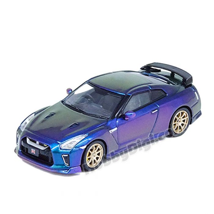 INNO64 1:64 Diecast Model Car - NISSAN GT-R (R35) T-SPEC Midnight Purple