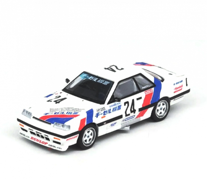INNO64 1:64 Diecast Model Car - NISSAN SKYLINE GTS-R (HR31) #24 (DIESEL KIKI) JTC 1988