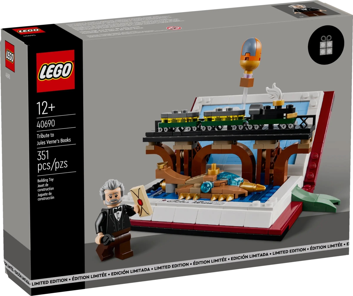 LEGO 40690 Tribute to Jules Vernes Books