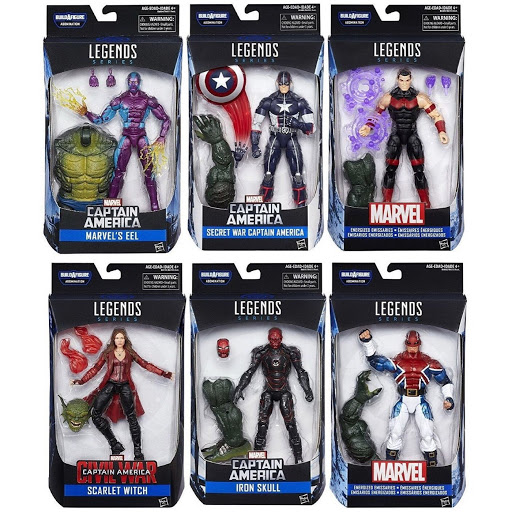 Marvel Legends 6” Action Figure Captain America Civil War Wave3 2016 Set of 6pcs