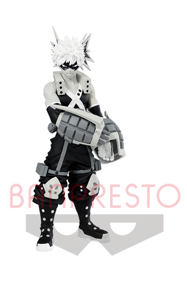 Banpresto Age of Heroes Katsuki Bakugo Black and White Ver. Scale Figure (My Hero Academia)