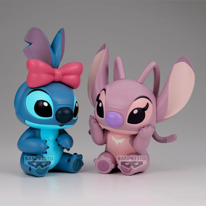 Banpresto Scale Figure Stitch (Ribbon Ver.) and Angel (Lilo & Stitch)