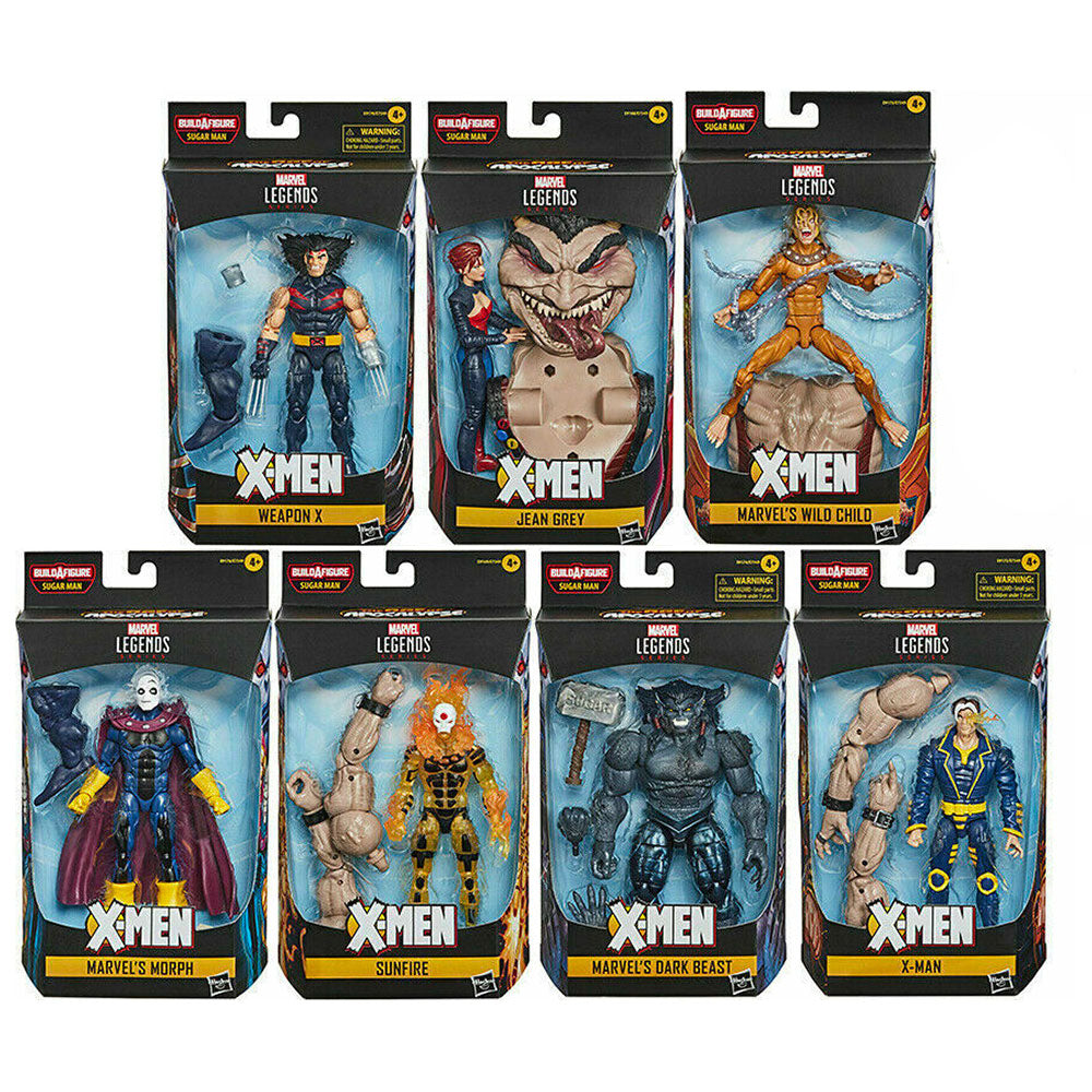 Marvel legends Xmen Ast BAF Sugar Man set of 7