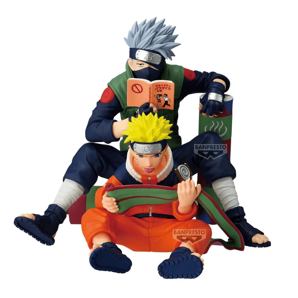 Bandai Spirits 72 Series 03 Naruto Uzumaki, Kakashi Hatake Statue (Naruto)