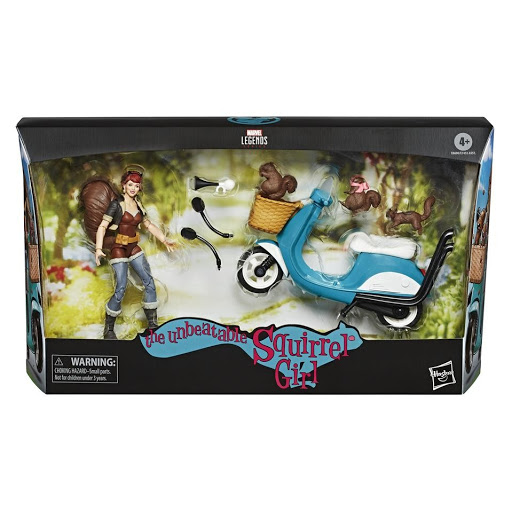 Marvel Legends Vehicles The Unbeatable Squirrel Girl & Motorcycle 6" Action Figu