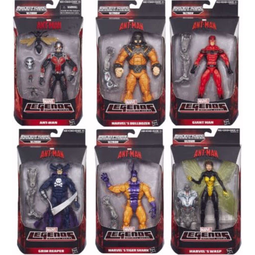Marvel Legends 6” Action Figure Ant-Man Wave 2015 BAF Ultron Set of 6pcs