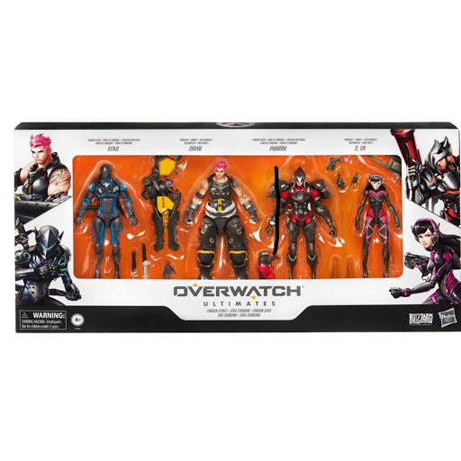 Overwatch Ultimates Carbon Series 4 Pack Action Figures