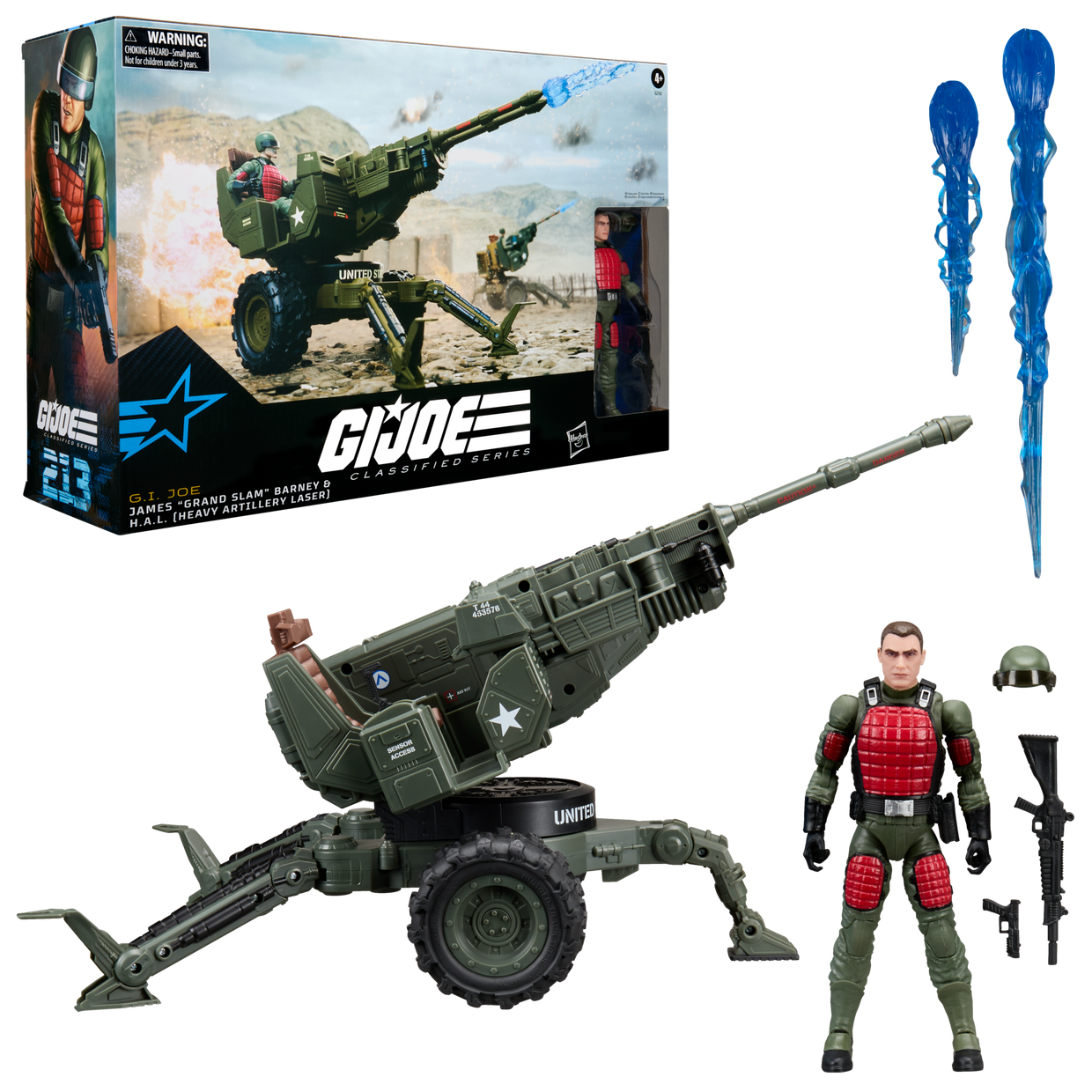 Hasbro G.I. JOE 213 James "Grand Slam" Barney & H.A.L. Toy Vehicle (G.I. Joe)
