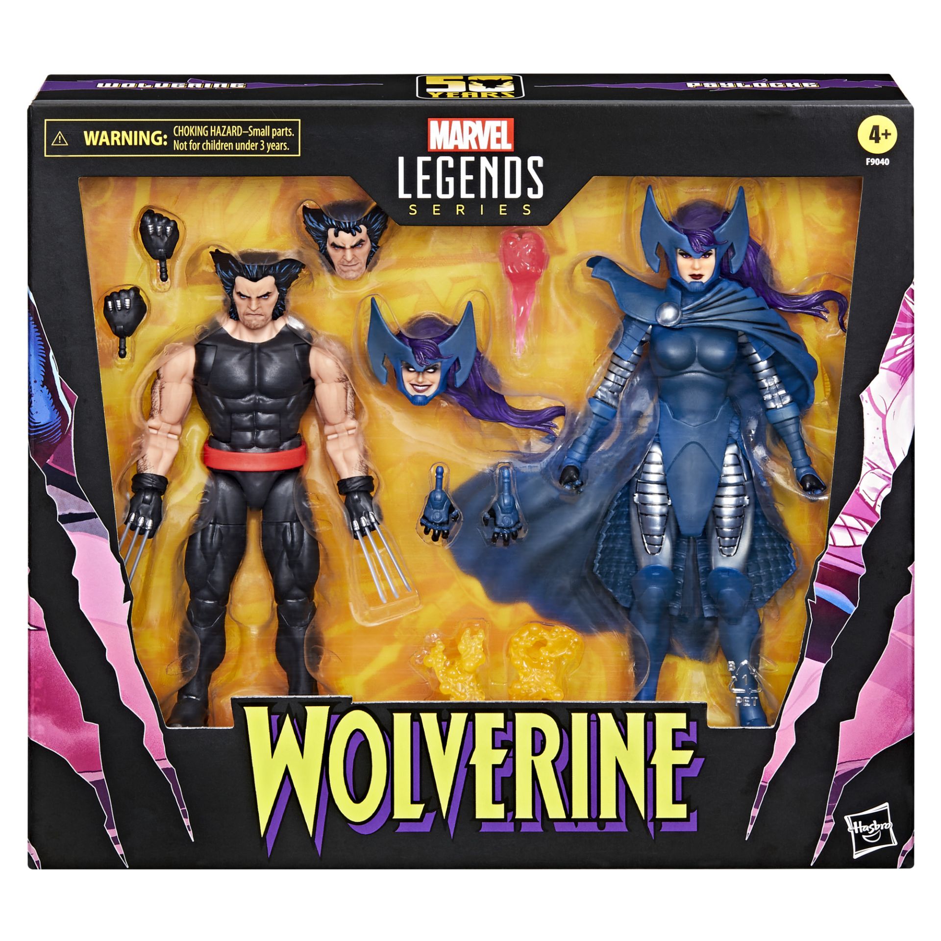 Marvel Legends 50rh Wolverine and Psylocke 2-Pack