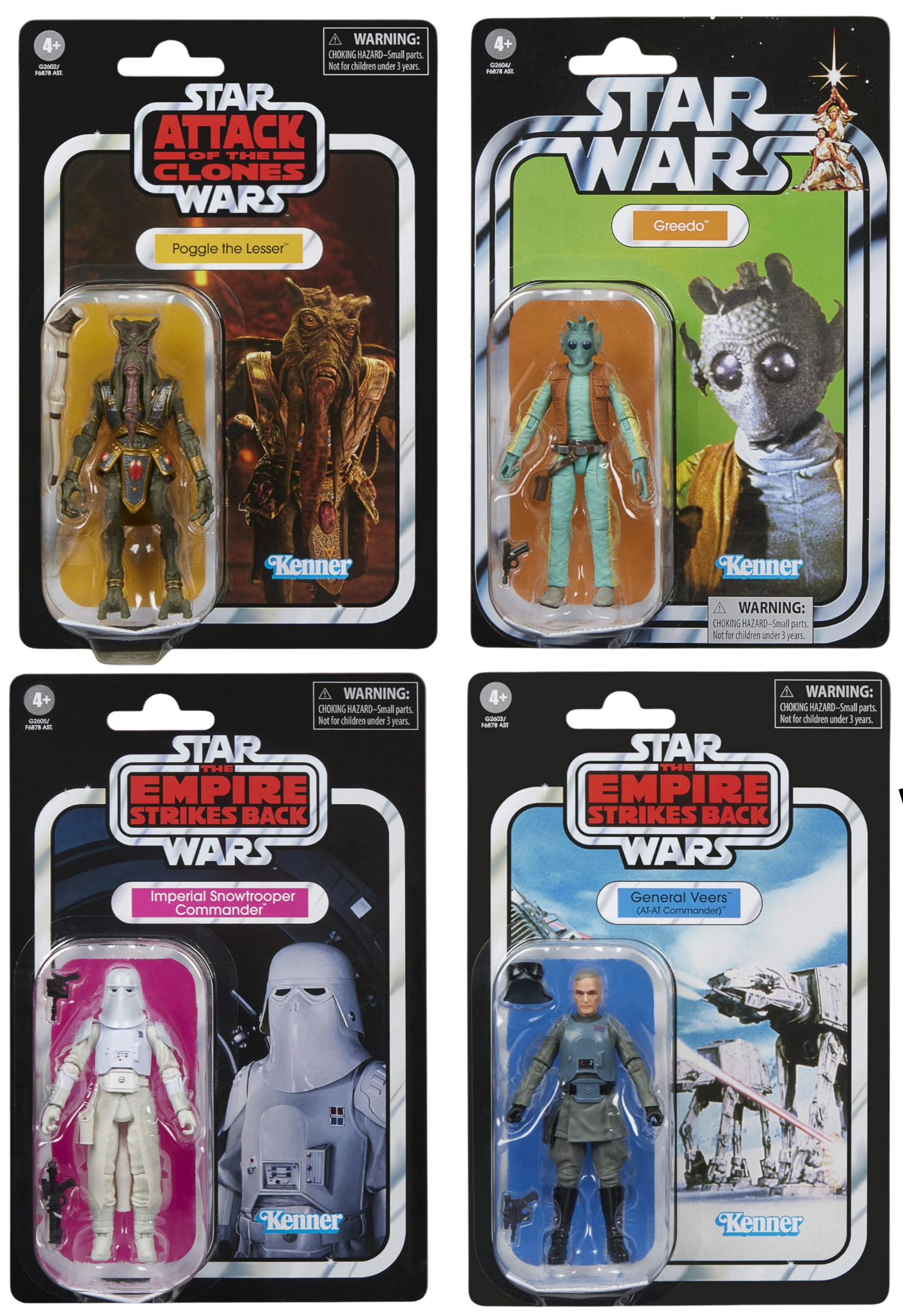 Star Wars Vintage Ast F68785M8B Action Figure Set of 4 (Star Wars)