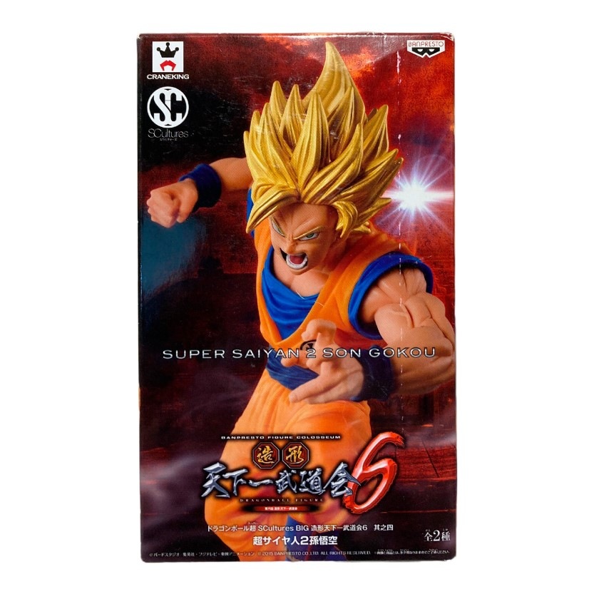 Banpresto SCultures Big Budoukai 6 Vol. 4 Super Saiyan 2 Son Goku Scale Figure (Dragon Ball)