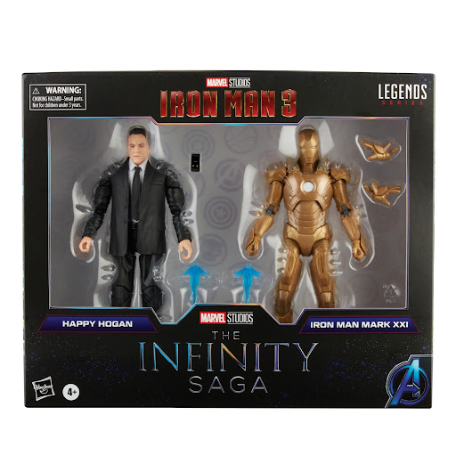Marvel Legends 6” Happy Hogan & Iron Man Mark XXI 2 Pack