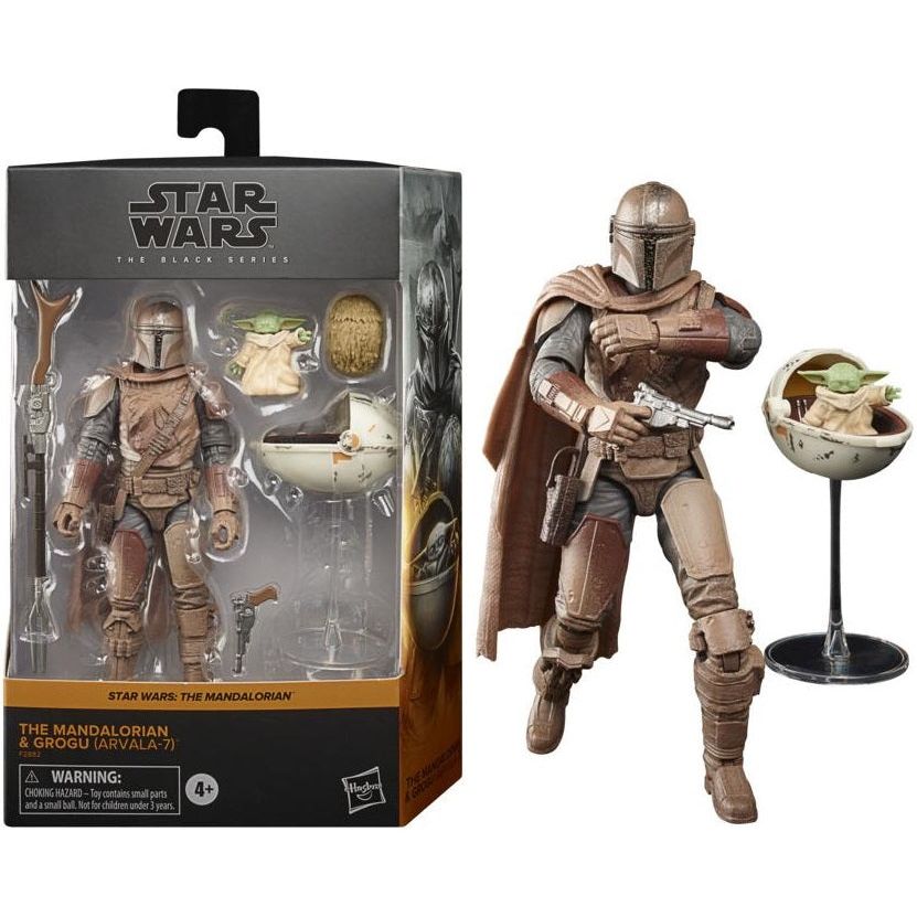 STAR WARS THE MANDALORIAN BLACK SERIES DELUXE BUILD UP MANDALORIAN & GROGU (ARVA