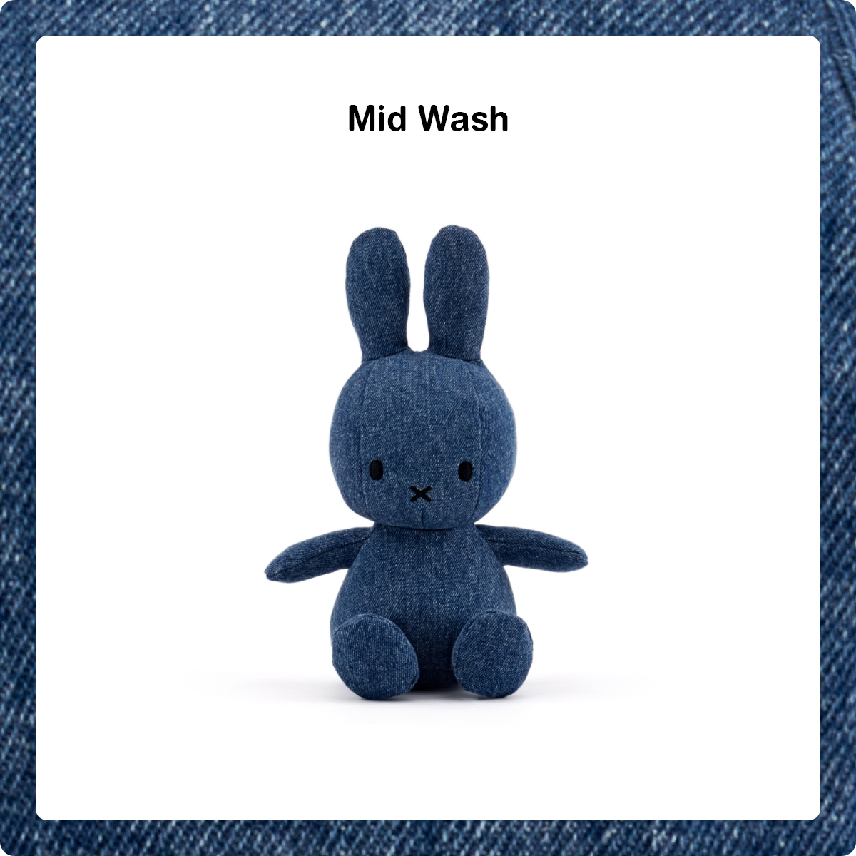 【Bon Ton Toys】Miffy Denim 23cm-Mid Wash