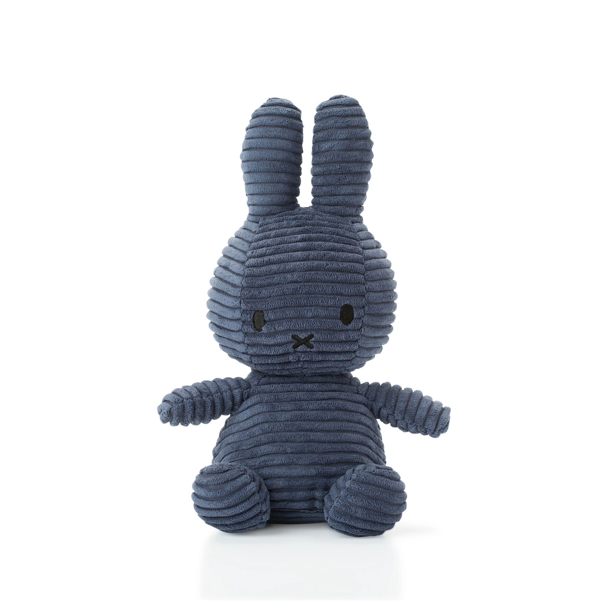 Miffy Corduroy Soft Toy 23cm-Dark Blue