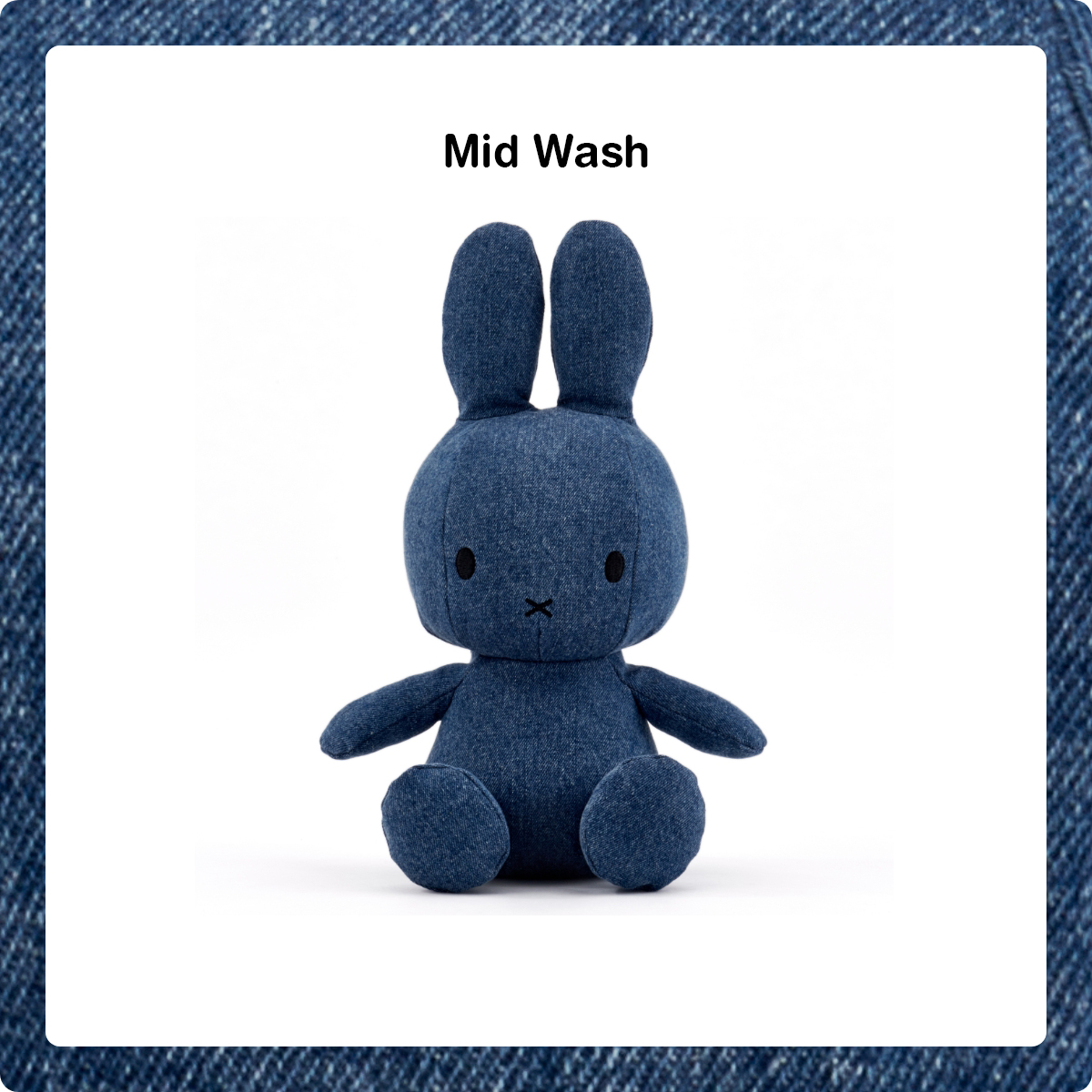 【Bon Ton Toys】Miffy Denim 33cm-Mid Wash