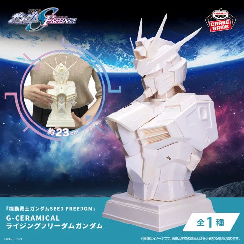 Banpresto 8.7" Big Size G-Ceramical Cranenking Figure Rising Freedom Gundam