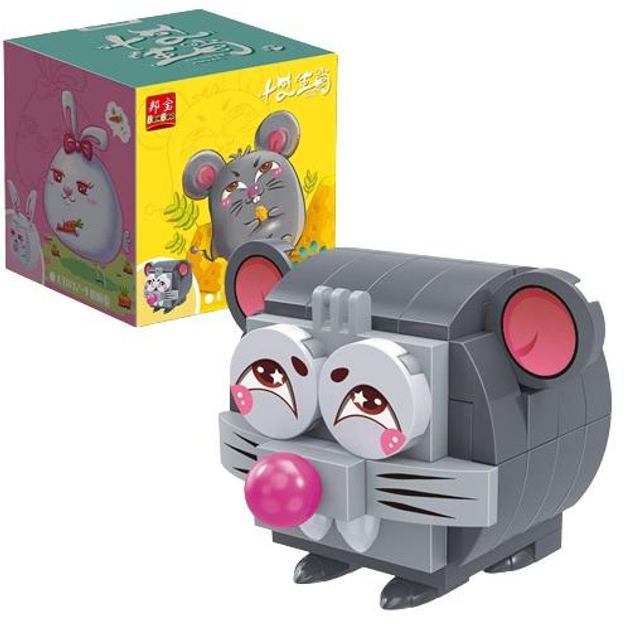BanBao 74Pcs Bricks Building Blocks Cute Mouse