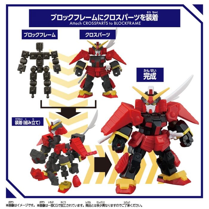 Bandai Play Toys Blockcross Gundam Vol.1 (Musha Gundam) | eBay