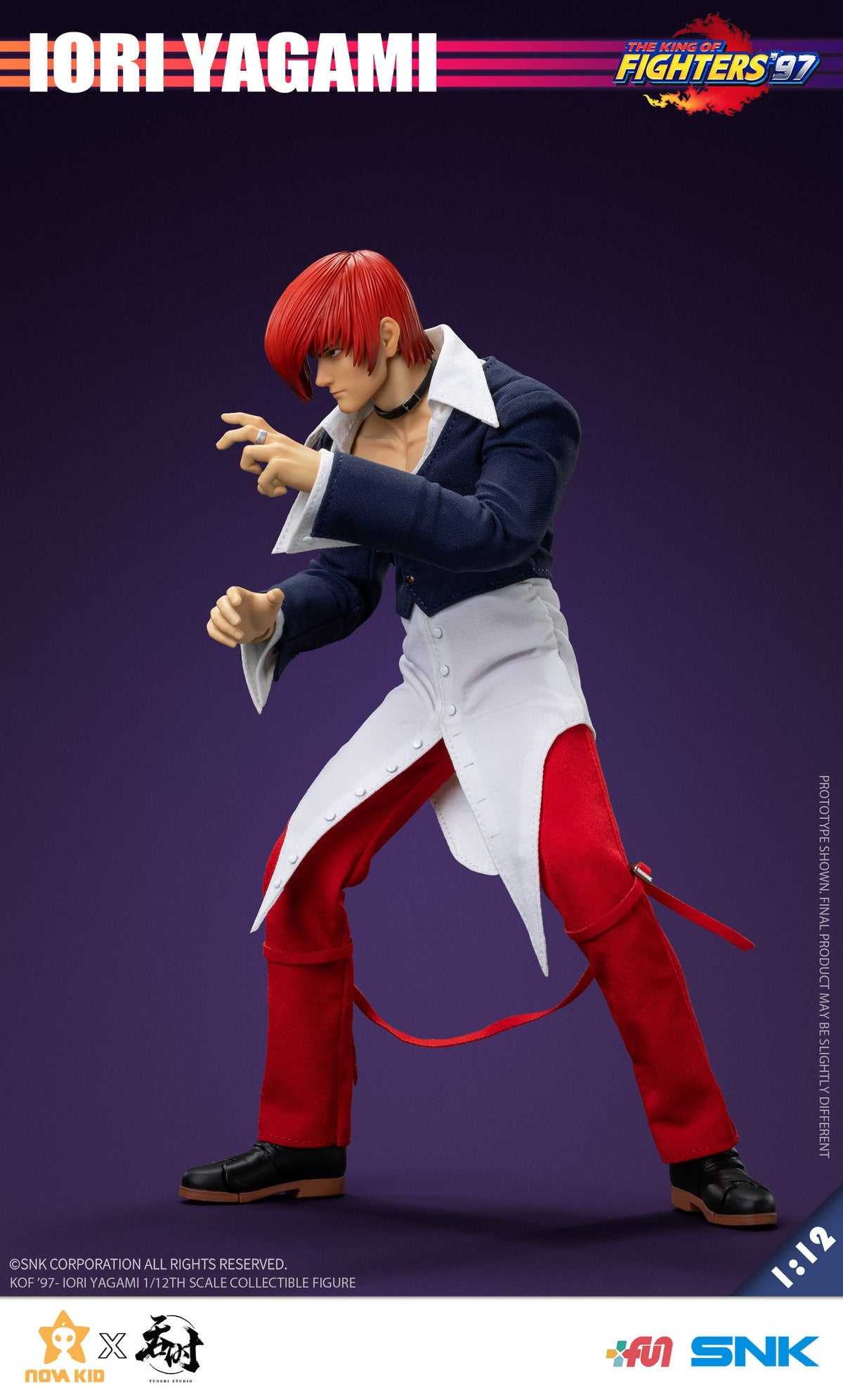 TUNSHI STUDIO x SNK THE KING OF FIGHTERS '97 IORI YAGAMI 1/12TH
