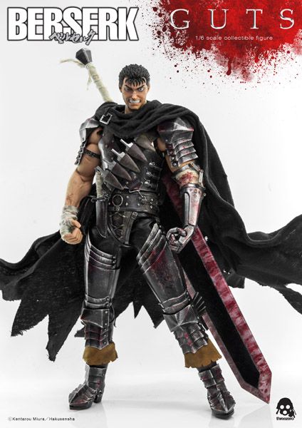 Threezero 1/6 Action Figure - Guts (Black Swordsman) (Berserk)