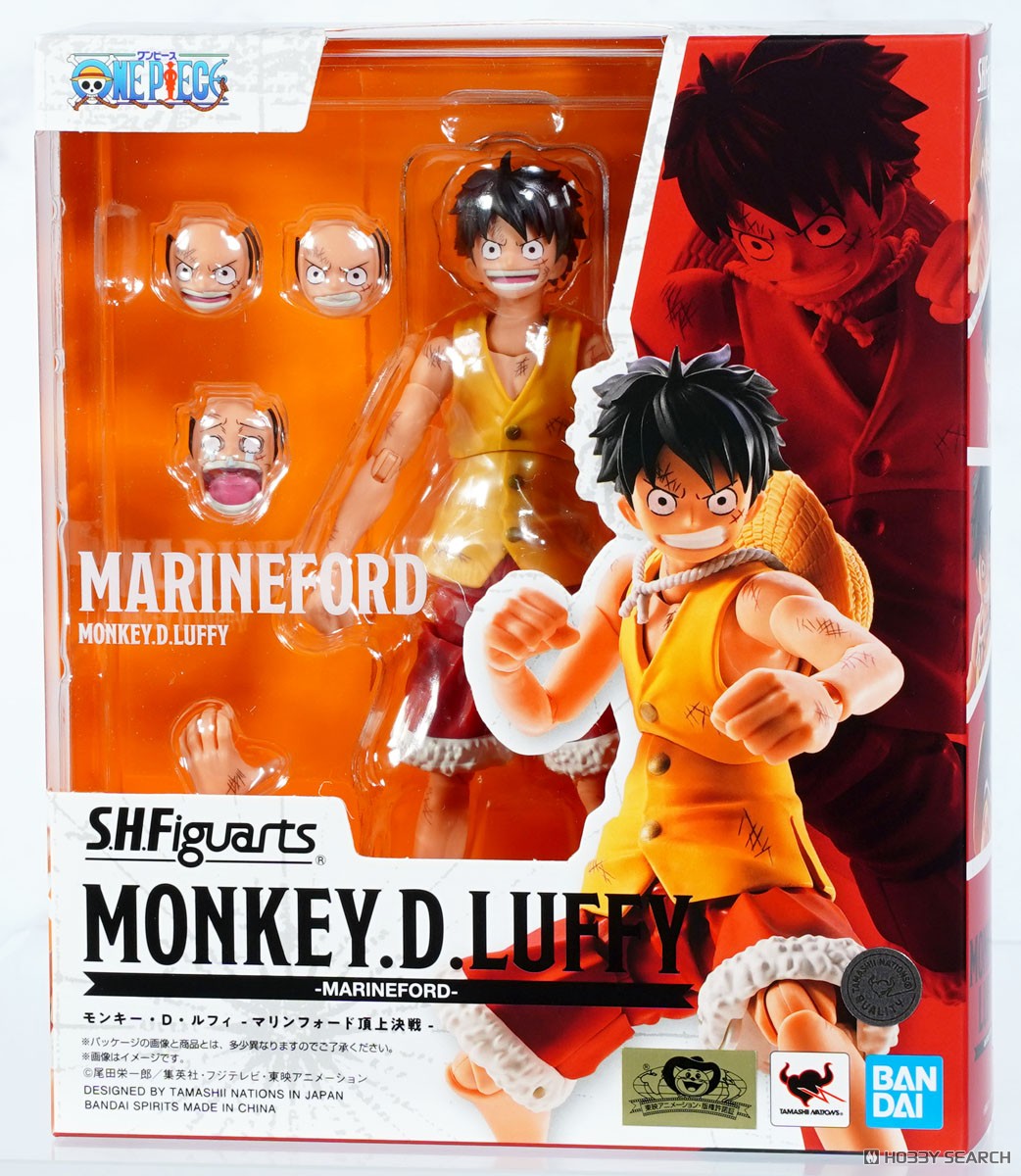 Bandai S.H.Figuarts SHF Action Figure Luffy -Summit War of Marineford- (One Piece)