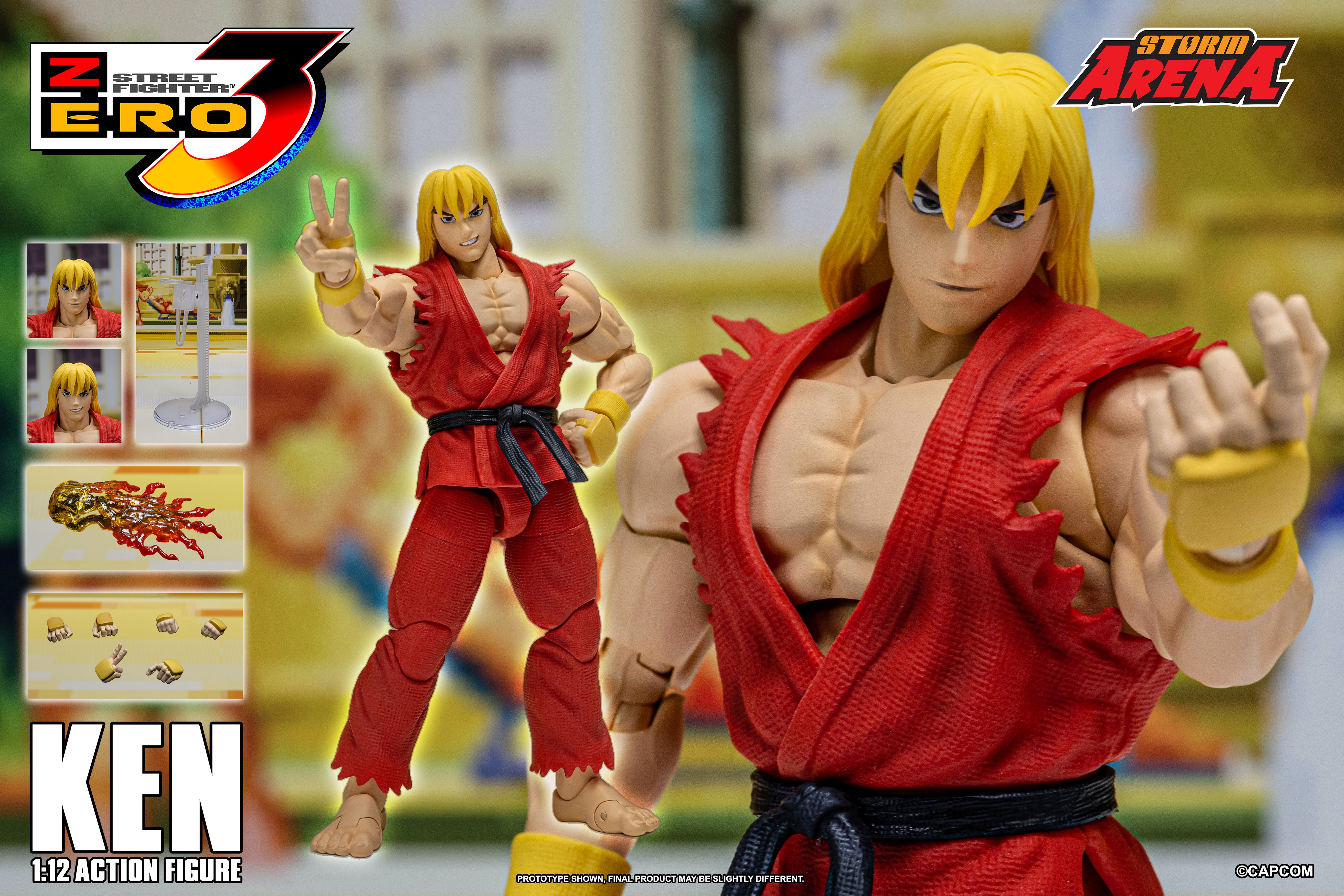 Storm Arena Collectibles 1/12 Ken Action Figure (Street Fighter Zero Alpha 3)