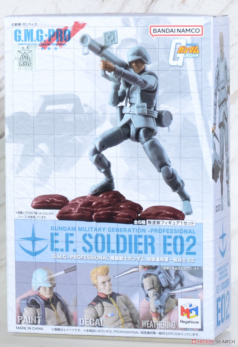 MegaHouse G.M.G. PROFESSIONAL Mobile Suit Gundam E.F.F. Normal Soldier 02 1/18 Posable Figure