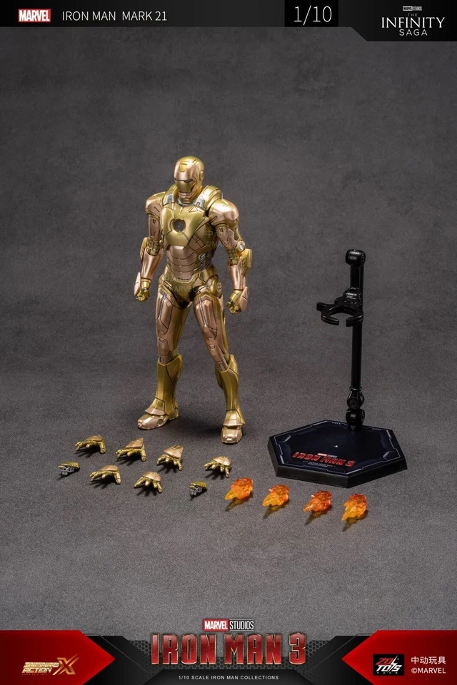 ZD Toys 1/10 Marvel Ironman Mark XXI MK21 (Official Licensed Product)