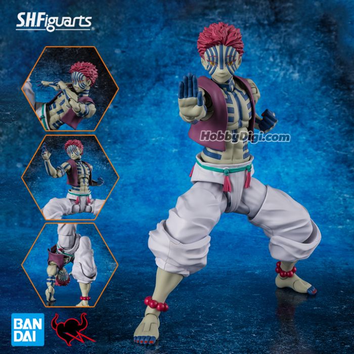 InStock Bandai S.H.Figuarts Action Figure Akaza (Demon Slayer