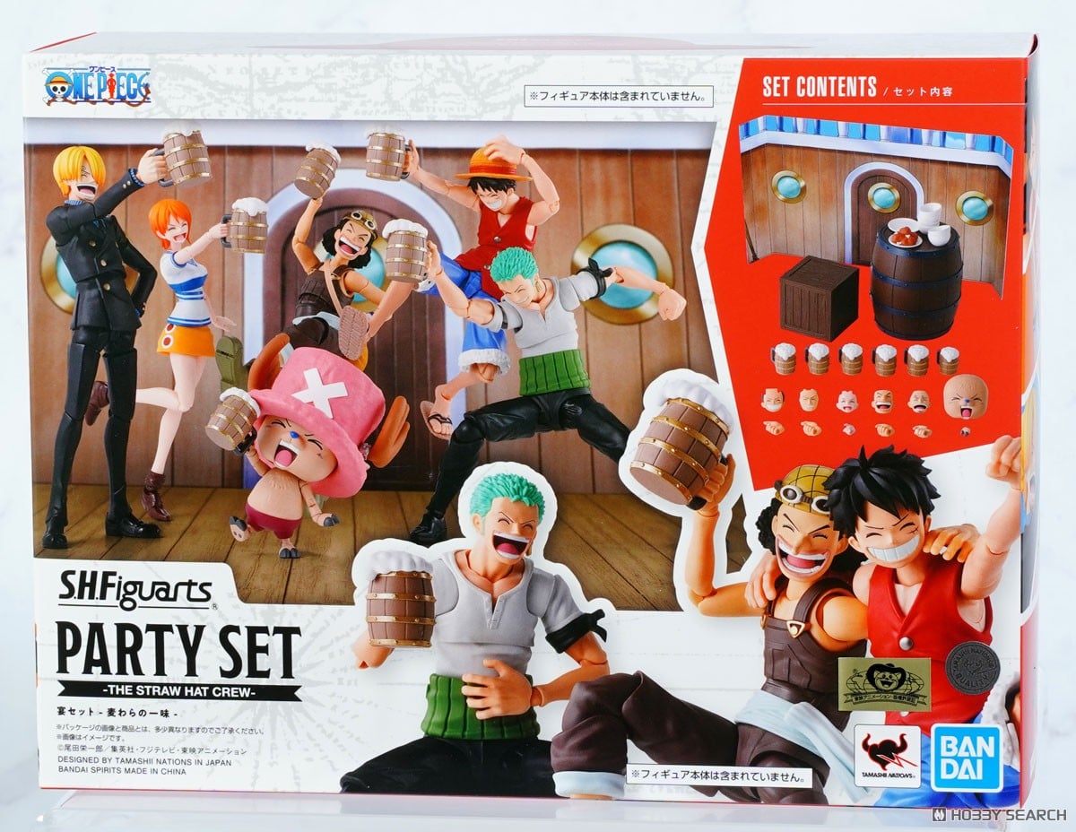 Bandai S.H.Figuarts Action Figure Mugiwarano Itimi Party Set (One Piece)